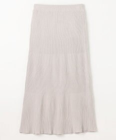 ANY L フェザーカーディガン×ニットスカートセットアップ