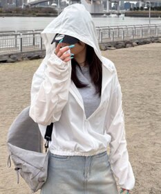 WEGO 【日焼け対策/セットアップ対応】ラッシュガードシャーリングパーカー