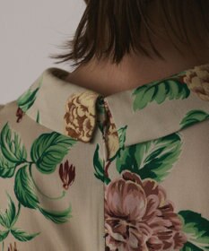 GRACE CONTINENTAL アンティークフラワープリントワンピース