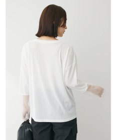 Green Parks 袖チュールドッキングプルオーバー