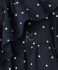 組曲 KIDS 【150-160cm】ラッフルドット ブラウス