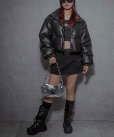 WEGO プレートデザインハトメバッグ