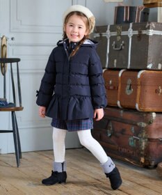 ANY KIDS 【洗濯機OK】中綿リボンコート