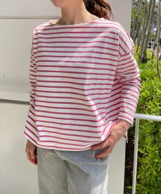 UNFILO 【洗える】ボーダーワイドTシャツ