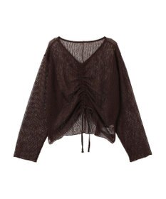 earth music&ecology フロントドロストシアープルオーバー