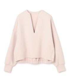 UNFILO BEAUTY FORM JERSEY キーネックプルオーバー