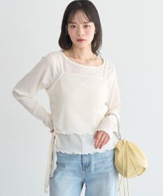 earth music&ecology 【SET2点】ツイストキャミレイヤードカットソー