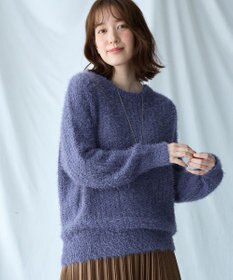 ANY 【洗濯機可】フェザーメッシュニット