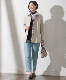 J.PRESS LADIES L 【洗える】RAYON STRETCH PLAIN Vネック カーディガン