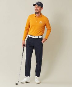 23区GOLF 【MEN】【吸水速乾・UVケア】ハニカムカノコ 長袖ポロシャツ