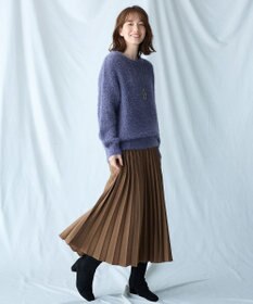 ANY 【洗濯機可】フェザーメッシュニット