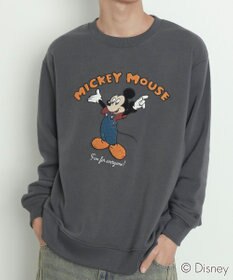 WEGO MICKEYサガラ刺繍スウェット