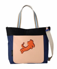 tsumori chisato CARRY キラミックスコンビ トートバッグ 2wayショルダー A4収納 ネコ