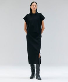 BEIGE， 【洗える】LAURA / ドライタッチIラインニットスカート