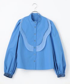 #Newans 【洗濯機可能】ウェイビービブデザインブラウス