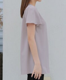 Tiaclasse 【洗える】フロントタックフレアスリーブチュニックブラウス