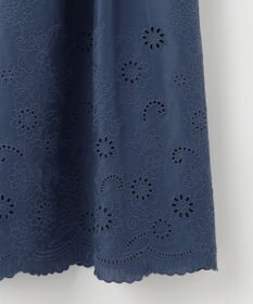 自由区 S 【カタログ掲載・接触冷感・洗える】エンブロイダリーローンシャツ ワンピース