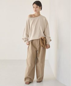 WEGO 【ANGIE VINTAGE/SETUP対応アイテム】オフショルダー裏毛スウェット