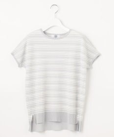 J.PRESS LADIES 【洗える・抗菌防臭】コットンアセテート ランダムガーター柄 ニット