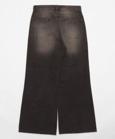 WEGO 【ユニセックス着用ITEM/ウエスト調整可】フレアデニムパンツ