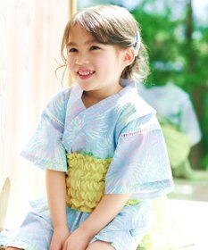 ANY KIDS 【洗濯機可能】簡単帯付き 甚平セット