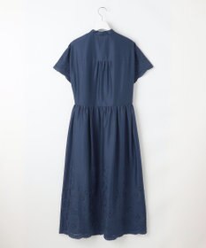 自由区 S 【カタログ掲載・接触冷感・洗える】エンブロイダリーローンシャツ ワンピース