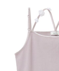 earth music&ecology フラワーモチーフキャミ