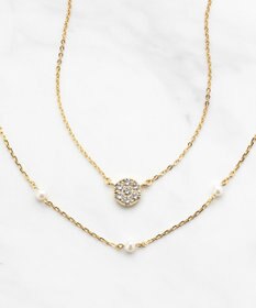 TOCCA DAHLIA LAYERED NECKLACE 淡水パール レイヤード ネックレス