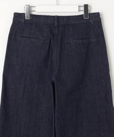 J.PRESS LADIES 【洗える】9ozストレッチ デニム ワイド パンツ