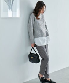 ANY 【ストレッチ/ガードル効果/裏起毛/ウエストゴム】大人の7daysウォームタッチパンツ