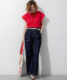 23区 L 【見上愛さん着用】23区 Summer DENIM ベイカーパンツ