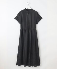 自由区 S 【カタログ掲載・接触冷感・洗える】エンブロイダリーローンシャツ ワンピース