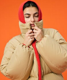 BEIGE， LACAN / ドロスト付きショートダウン