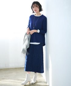 自由区 L 【WEB限定・洗える】ハイカウントインナー カットソー