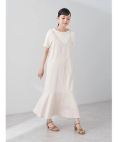 earth music&ecology Ｖネック裾切替キャミワンピース