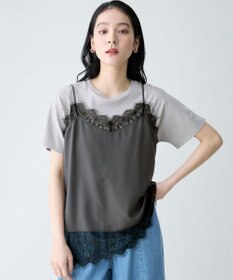 ANY デシンレースキャミソール