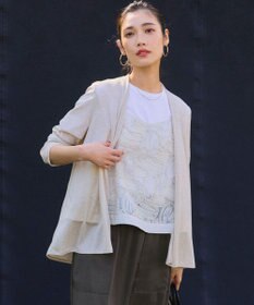 23区 【新色追加/UVケア/接触冷感】マルチ機能 シアー ショート カーディガン ベージュ系