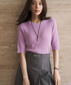 ANY SIS L ダイヤリブ プルオーバー