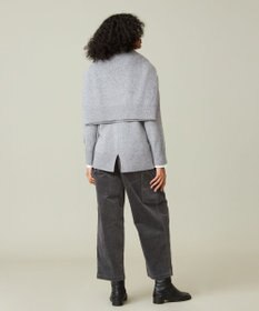 J.PRESS YORK STREET 【WOMEN】ウールカシミヤ ボトルネックショートニット