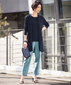 ICB 【新色追加・接触冷感・UVケア・速乾・洗える】FluidBackSatin ドロストパンツ