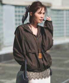 ANY デシンレースキャミソール ブラック