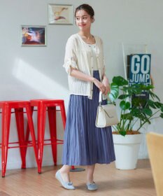 Tiaclasse 【洗える】楊柳バックフリルブルゾン