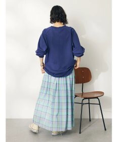 CRAFT STANDARD BOUTIQUE チェックギャザーロングスカート