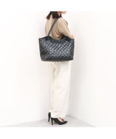 UNBILLION 【訳あり商品】 牛革レザーメッシュトートL