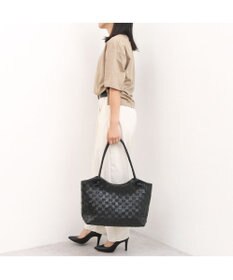 UNBILLION 【訳あり商品】 牛革レザーメッシュトートL