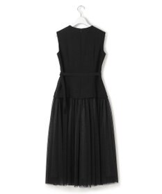 23区 【APPLAUDIR】クリアジョーゼット ドットチュールコンビ ドレス