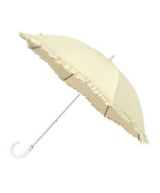 MOONBAT 【ランバン オン ブルー（LANVIN en Bleu）】晴雨兼用日傘　ビジュー付きオーガンジーフリル