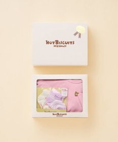 MIKI HOUSE HOT BISCUITS ワンポイント半袖Tシャツ＆ローカットソックスギフトセット【BOX付き】