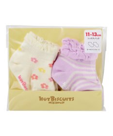 MIKI HOUSE HOT BISCUITS ワンポイント半袖Tシャツ＆ローカットソックスギフトセット【BOX付き】