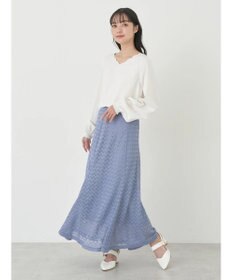 earth music&ecology スカラップブラウス